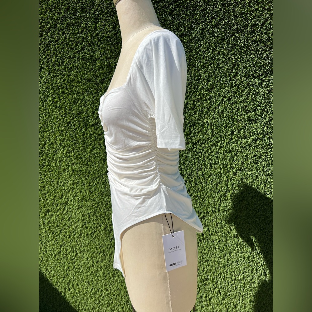 Womens Ruched Bodysuit - Picture 2 of 4